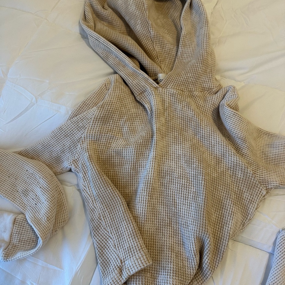 Cotton Citizen Beige Hooded Sweater
